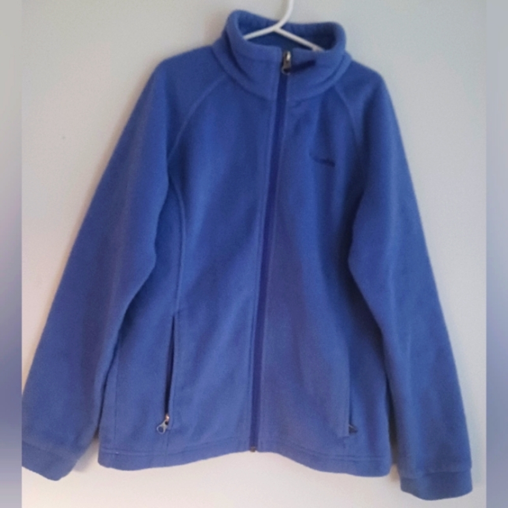 Columbia Girl's Periwinkle Blue Fleece Jacket, Size 10/12